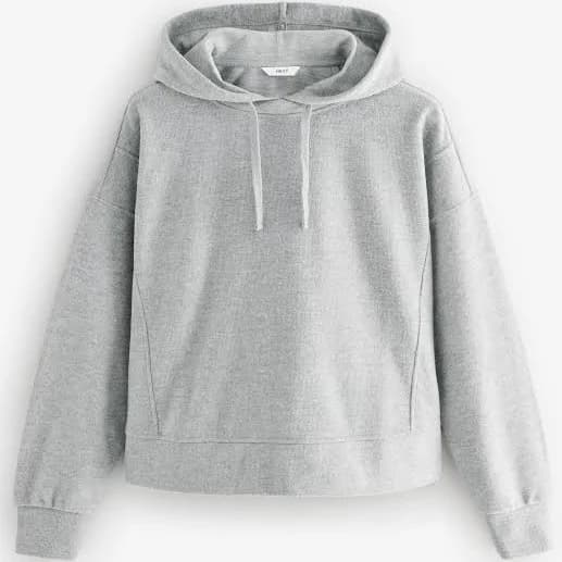Women's Relaxed Fit Cosy Soft Touch Ribbed Hoodie