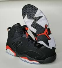 Nike Air Jordan Retro VI 6 Black Infrared OG 384664-060 Size 12.5 Bred | eBay