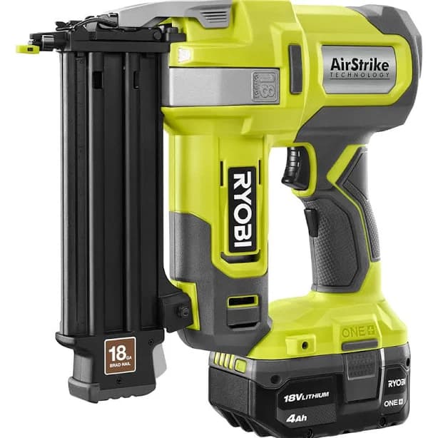 Ryobi One+ 18V 18-Gauge Cordless AirStrike Brad Nailer