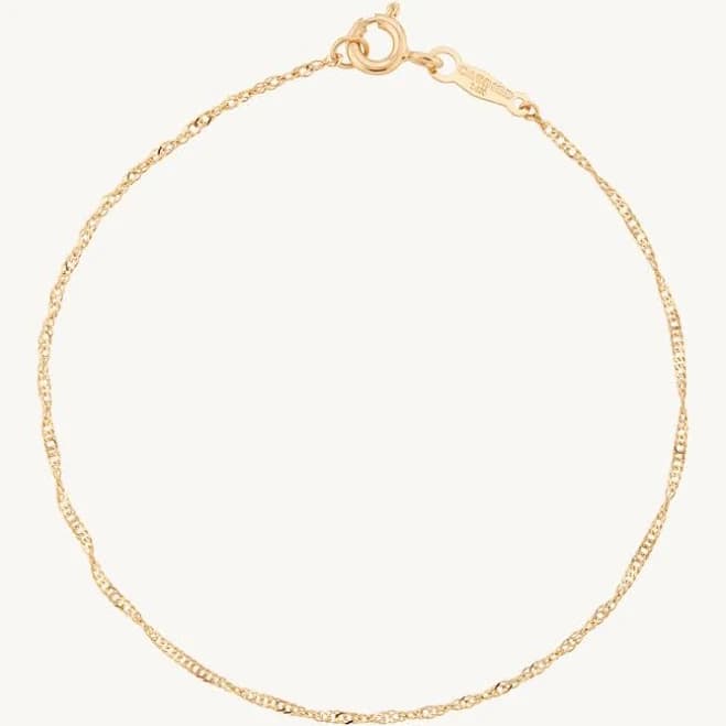 Catbird Jewelry 14K Yellow Gold Sweet Nothing Chain Bracelet