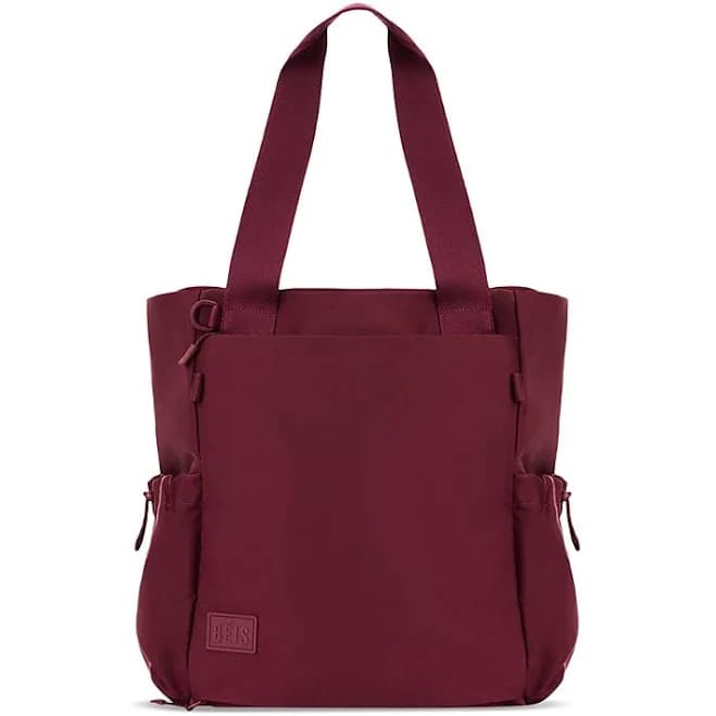 Beis The Sport Tote Bag - Burgundy