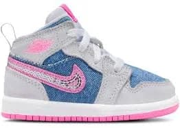 Jordan AJ1 Mid SE - Girls' Toddler