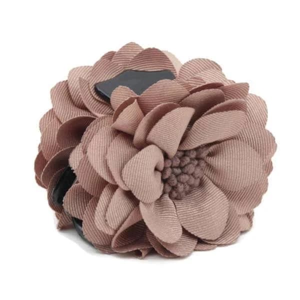 VeryShine Women's Grosgrain Petal Pistil Flower Hair Claw Clip