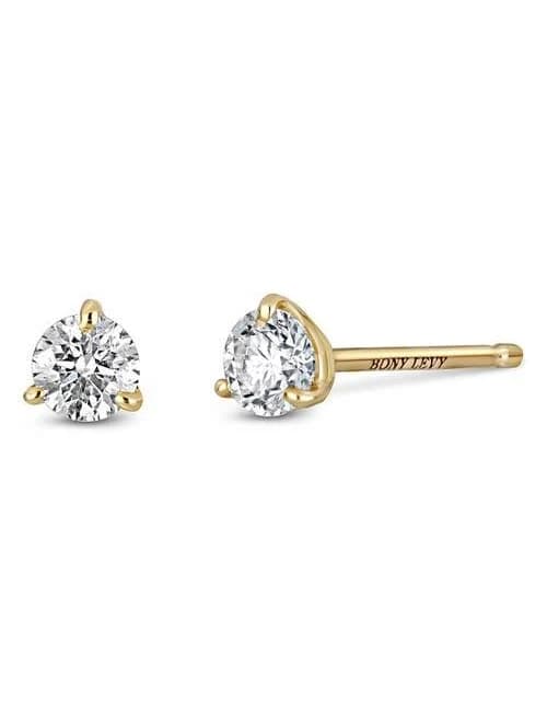 Bony Levy 18K Gold Diamond Stud Earrings