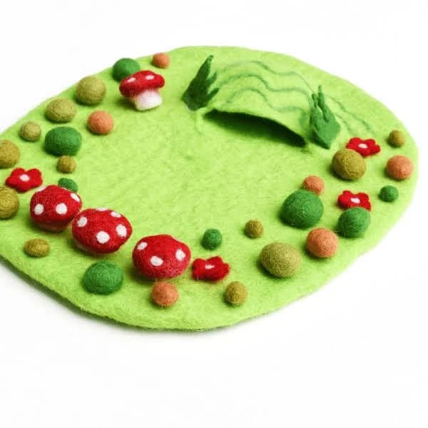 Tara Treasures Fairy Toadstool Garden Play Mat