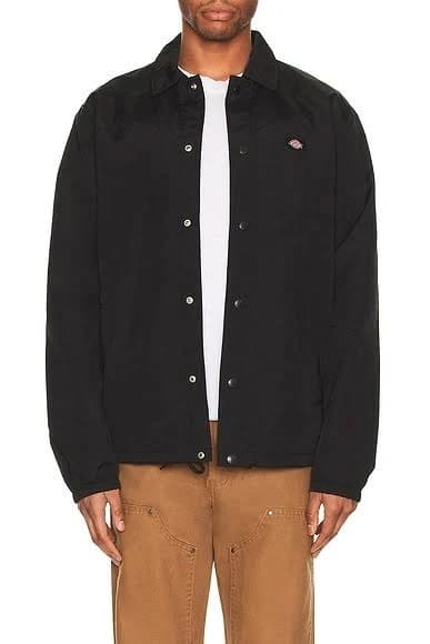 Dickies Oakport Coaches Jacket in Black - size XL