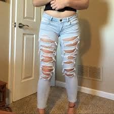 American Eagle Outfitters | Jeans | American Eagle Ripped Jeans Low Rise | Poshmark