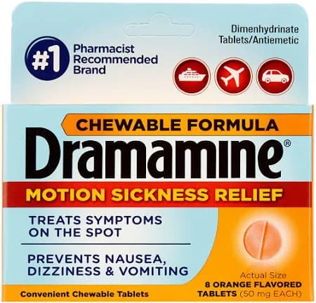 Dramamine Chewable Tablet, 50mg