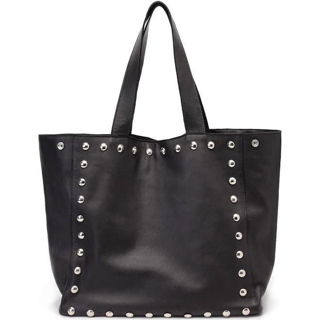 Juan-Jo Studded Leather Tote Bag