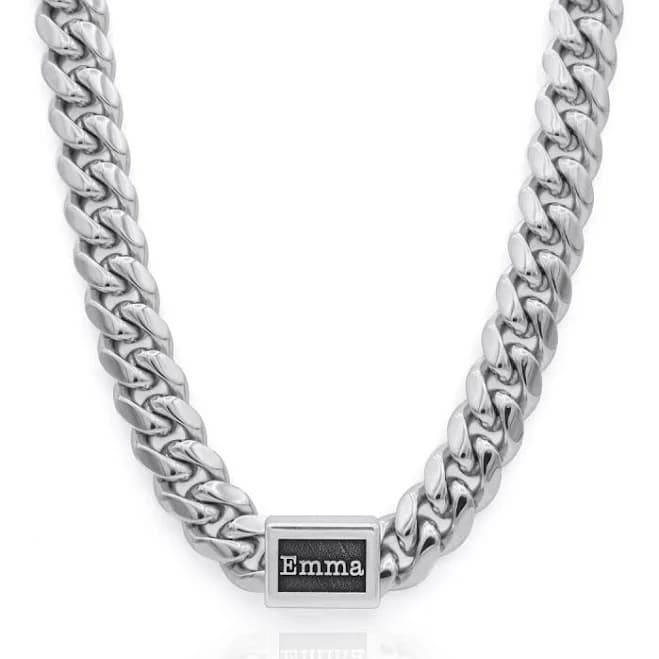 Cuban Link Chain with Names