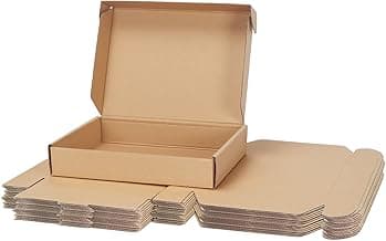 11x8x2 inch Shipping Boxes Bulk 25 Pack Brown, Tab Lock Tuck Top Mailer Boxes for Packaging Small Business, Medium Cardboard Gift Boxes for Wrapping Mailing Present