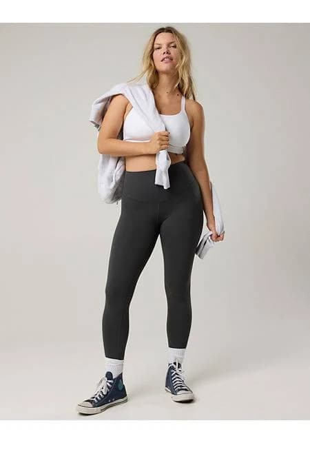 OFFLINE By Aerie Real Me XTRA High Waisted Legging Women's Smoked Gray XL Short