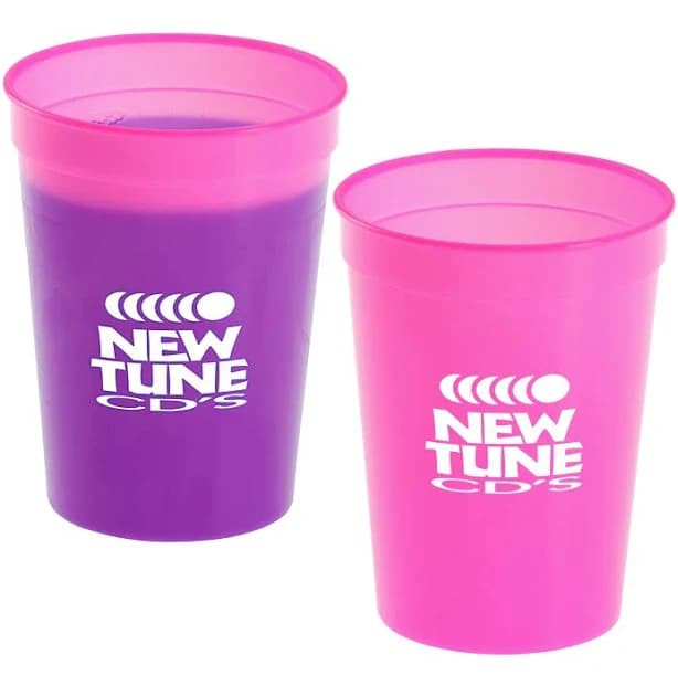 125 Custom Stadium Cups | Mood Stadium Cup - 12 oz | Promotional Items Imprinted with Your Company Logo | 4imprint