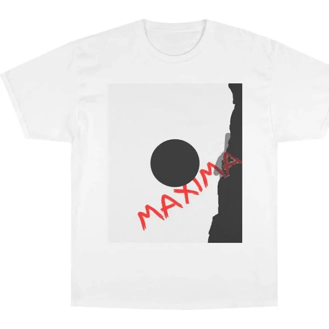 Stylish Champion T-Shirt with 'MAXIMA' Design | Casual Wear, Street Style, Gift for Him, Art Tee, Everyday Comfort