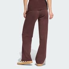adidas Essentials Small Logo Feel Cozy Open-Hem Pants - Brown | Free Shipping with adiClub