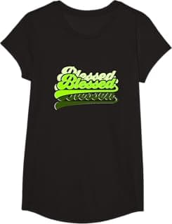 Green Graphic So So Blessed Green Graphic T-Shirt