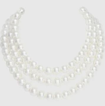 BABEYOND Vintage 1920s Multi Strand Pearl Necklace