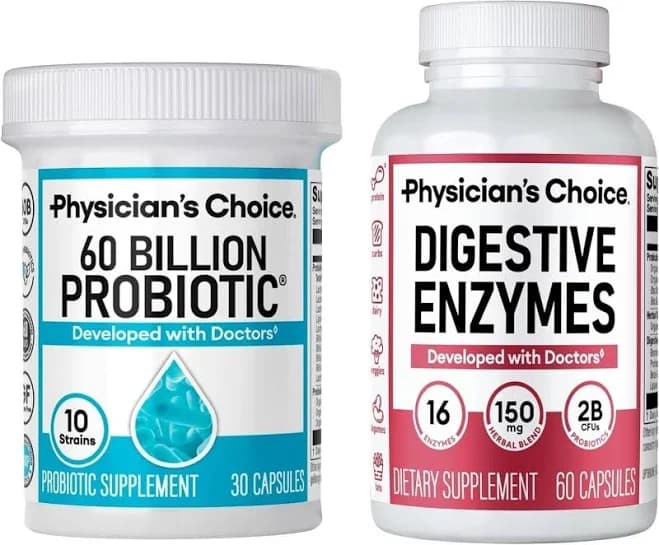 Physician's Choice 60 Billion Probiotic & Digestive Enzymes Digestive