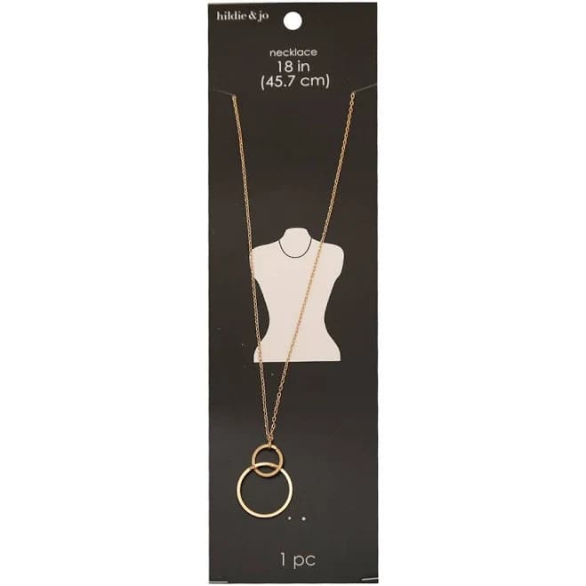 Minimalist Gold Circle Necklace