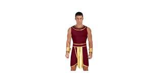 Amazon.com: Aislor Men's Ancient Rome Role Play Costume Contrast Color Dress with Cuff Outfits for Halloween Theme Party Black Small: Clothing, Shoes & Jewelry