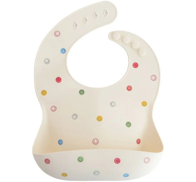 Silicone Baby Bib | Smiley (Regular)