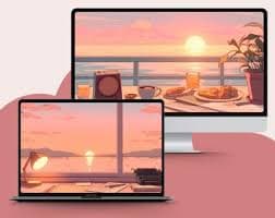 Anime Lofi Desktop Wallpapers Lofi Aesthetic Laptop Wallpaper 4k Wallpaper Computer Background Lofi Anime Wallpapers Anime Desktop Aesthetic - Etsy