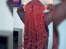 Amazon.com : Human Braiding Hair 16 Inch 100g Burgundy Deep Wave Bulk Human Hair for Braiding No Weft Curly Bundles Human Hair Extensions for Boho Knotless Braids Wet and Wavy (99j) :