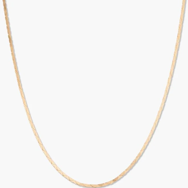 Brook and York Thin Gold Snake Chain Necklace