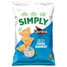 Simply Tortilla Chips, Zesty Cool Ranch Flavored, Doritos, 7.5 oz (212.6 g)