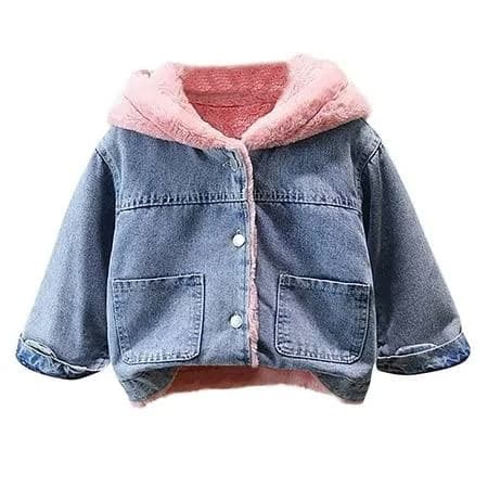 Toddler Baby Girls Sherpa Button Down Jacket