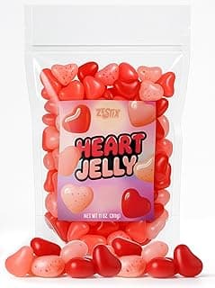 Valentines Day Candy – Jelly Hearts – 11 oz Bag of Cherry, Strawberry & Watermelon – Heart Shaped Jelly Candy – Great for Gifting, Party Favors & Everyday Snacking