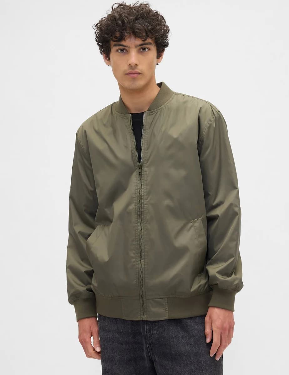 Gap Men's Relaxed Ripstop Bomber Jacket