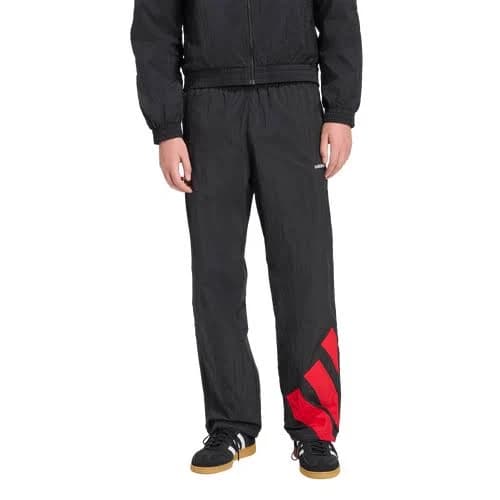 adidas Mens Originals adicolor Blocked Track Pants - Black/Better Scarlet Size L