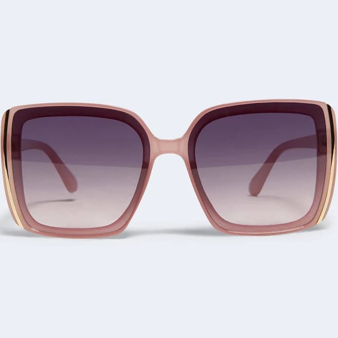 Aeropostale Women's Oversized Square Plastic Sunglasses