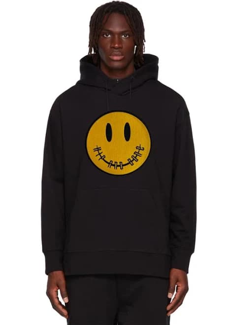 Smiley Embroidered Hoodie
