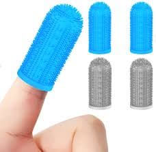 Petiepaw 4 Pack Dog Toothbrush for Dog Teeth Cleaning,Dog/Cat Tooth Brushing Kit Cat Toothbrush with Full Surround Bristles, Dental Care for Puppies/Cats,Finger Tooth Brush for Medium/Large Dog : Amazon.ae: Pet Supplies
