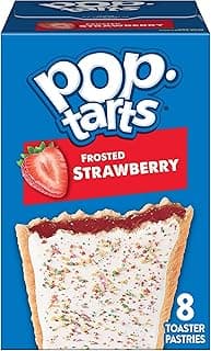 Pop-Tarts Toaster Pastries, Breakfast Foods, Kids Snacks, Frosted Strawberry (8 Pop-Tarts)