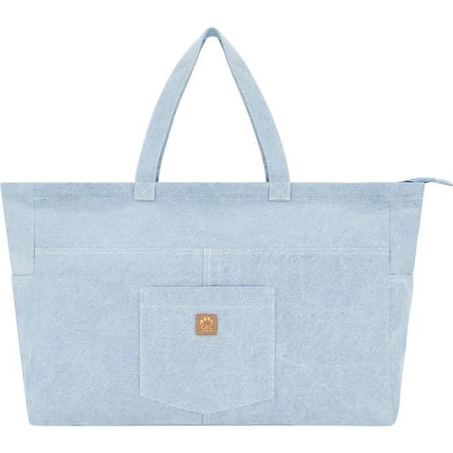 C & C California Multi Pocket Denim Tote Bag