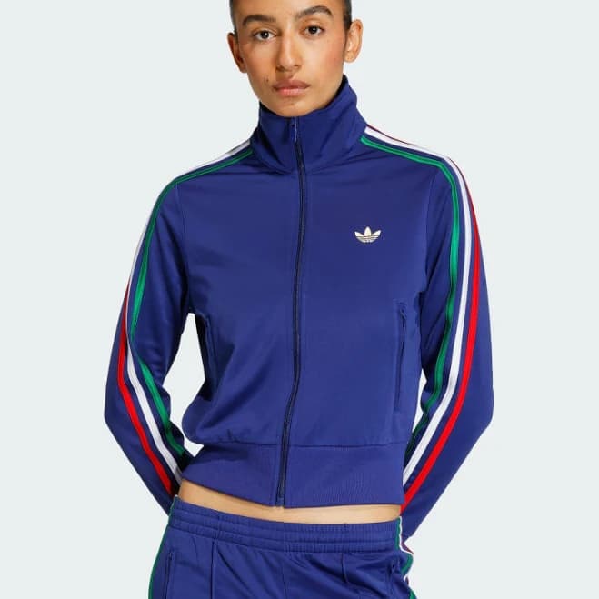adidas Firebird Classic Track Top Blue 2XS - Womens Originals Jackets