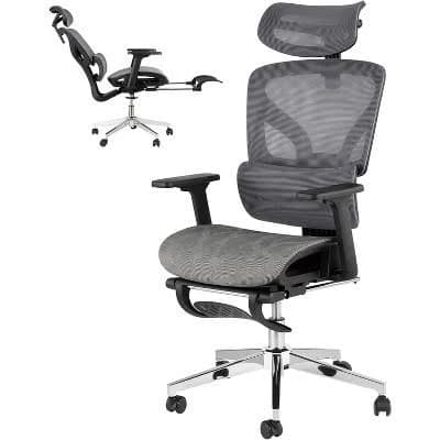 Acekool Ergonomic Gray Mesh Office Chair
