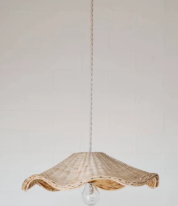 Isabelle Wave Wicker Lamp Shade