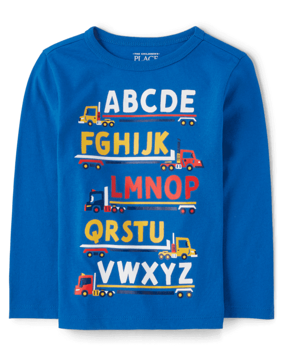 The Children's Place Baby and Toddler Boys Alphabet Graphic T-Shirt