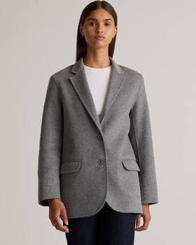 Quince Women's Double-Faced Merino Wool Blazer