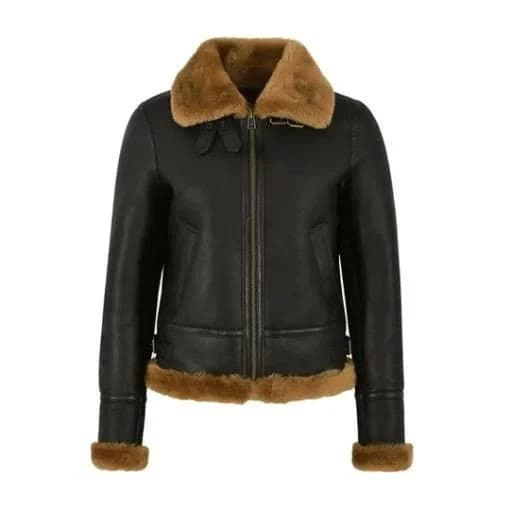 RAF Women's Shearling Aviator Jacket