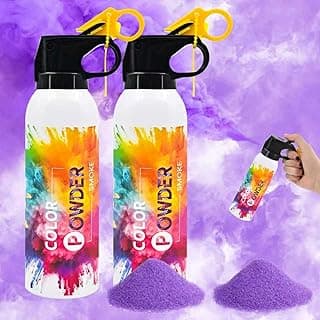 Photo Fog Atmosphere Smog 2 Pack Fire Extinguisher Purple for Gender Reveal Photoshoot Video Props Stage Mister Foggers Purple Smoke Gender Reveal Extinguisher for Birthday Wedding Party Celebration