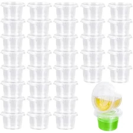 75 Pcs 4oz Clear Sauce Pots