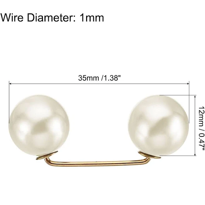 Pearl Brooch Pins (10pcs)