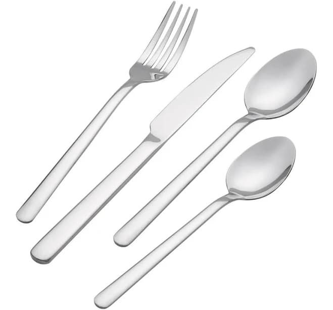 Ebern Designs 24 Piece Stainless Steel Flatware Set