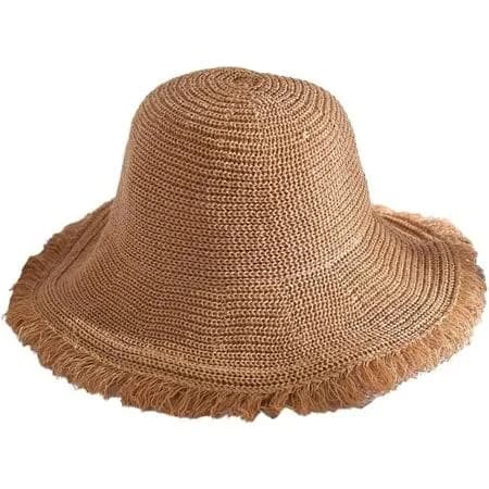 Maoya Women's Wide Brim Straw Sun Hat