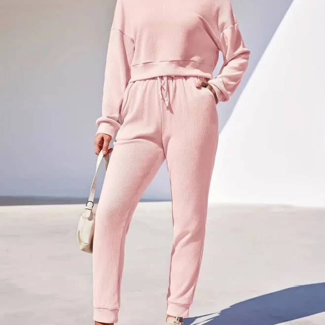 Women's 2 Piece Long Sleeve Tracksuit Set
